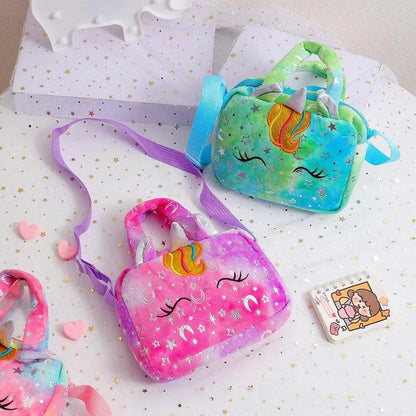 Cartoon Embroidered Satchel Bag