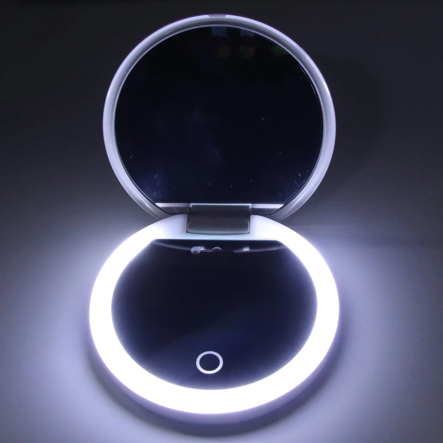 UV Mirror Sunscreen Testing Camera with Light - 2X Magnification Travel Makeup Mirror 3.5in