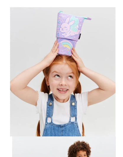 Genuine Australian Smiggle Angel Rabbit School Supplies Set, Large Capacity Backpack & Water Cup for Kids