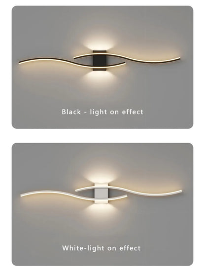 Modern LED Wall Lamp - Long Strip Decorative Lighting for Bedroom, Living Room & TV Background