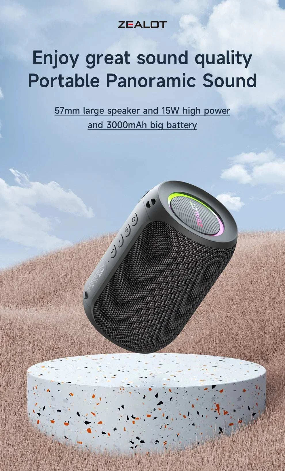 Zealot S32 Bluetooth Portable Speaker