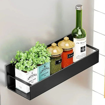 Magnetic Refrigerator Side Shelf Household Seasoning Storage Rack