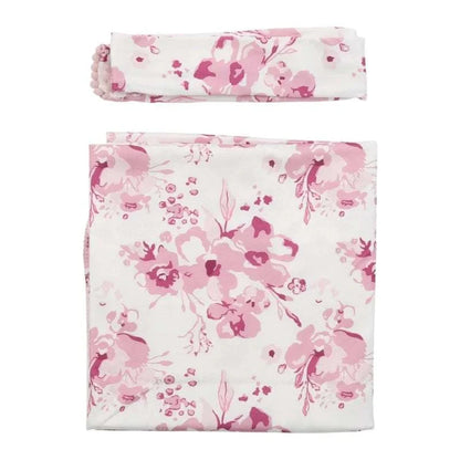Cotton Floral Receiving Blanket