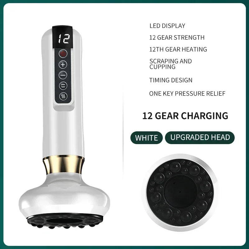 Tricolor Electric GuaSha Massager Anti-Cellulite Vacuum Suction & Slimming Therapy