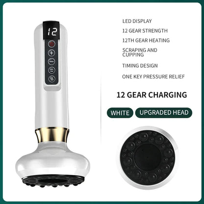Tricolor Electric GuaSha Massager Anti-Cellulite Vacuum Suction & Slimming Therapy