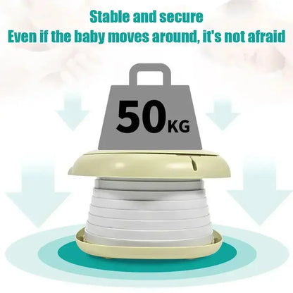 Portable Folding Toilet for Kids, Travel Potty for Car, Camping, Indoor & Outdoor Use
