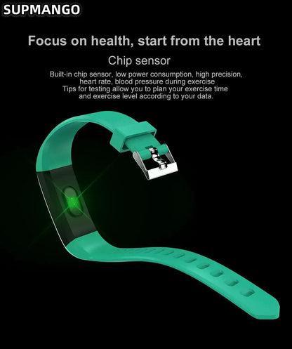 115Plus Sports Fitness Tracker Watch, Waterproof Smart Bracelet for Men and Women, Intelligent Activity Monitor