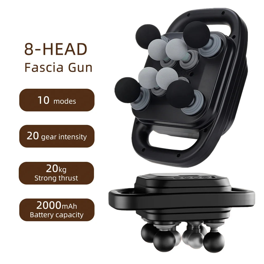 42-Head Fascia Gun High-Frequency Vibration Body Massager for Neck, Back & Waist Relief