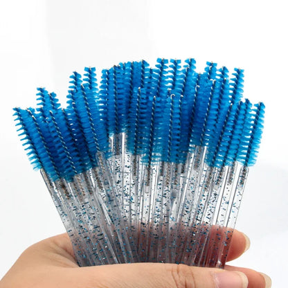 CNK Disposable Eyelash Brushes – 5/50 Pcs Mascara Wands Applicator Spoolers for Makeup