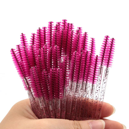 CNK Disposable Eyelash Brushes – 5/50 Pcs Mascara Wands Applicator Spoolers for Makeup