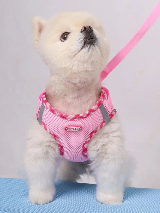 Supet Adjustable Anti-Pull Dog Harness for Easy Control - Small & Medium Dogs
