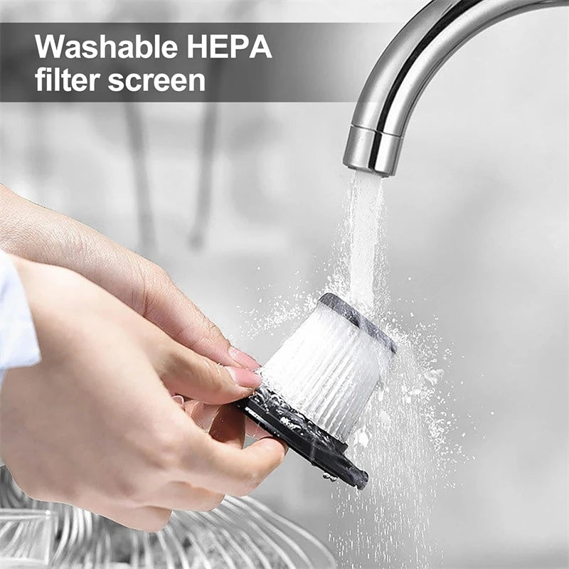 15000Pa Wireless Mini Handheld Vacuum Cleaner - High Suction for Home, Car & Pet Hair Removal