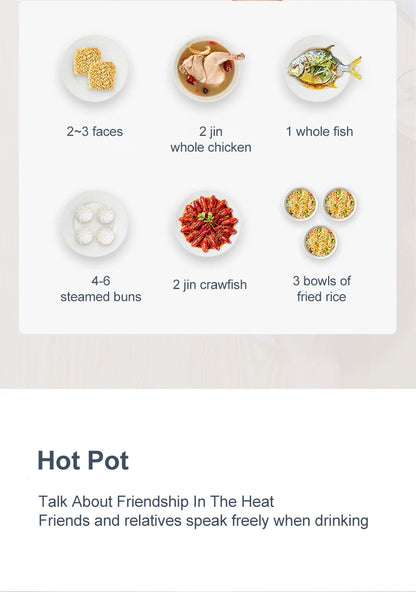Mini Electric Rice Cooker & Multicooker for 1-2 People - Hotpot, Soup & More