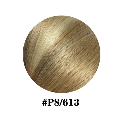 100% Brazilian Remy Clip-In Hair Extension - Natural Straight Invisible One-Piece