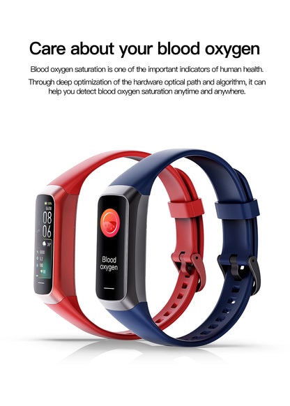 AMOLED Smartwatch with Body Temperature Monitor, Fitness Tracker, 3ATM Waterproof, for Men & Women, Compatible with IOS/Xiaomi