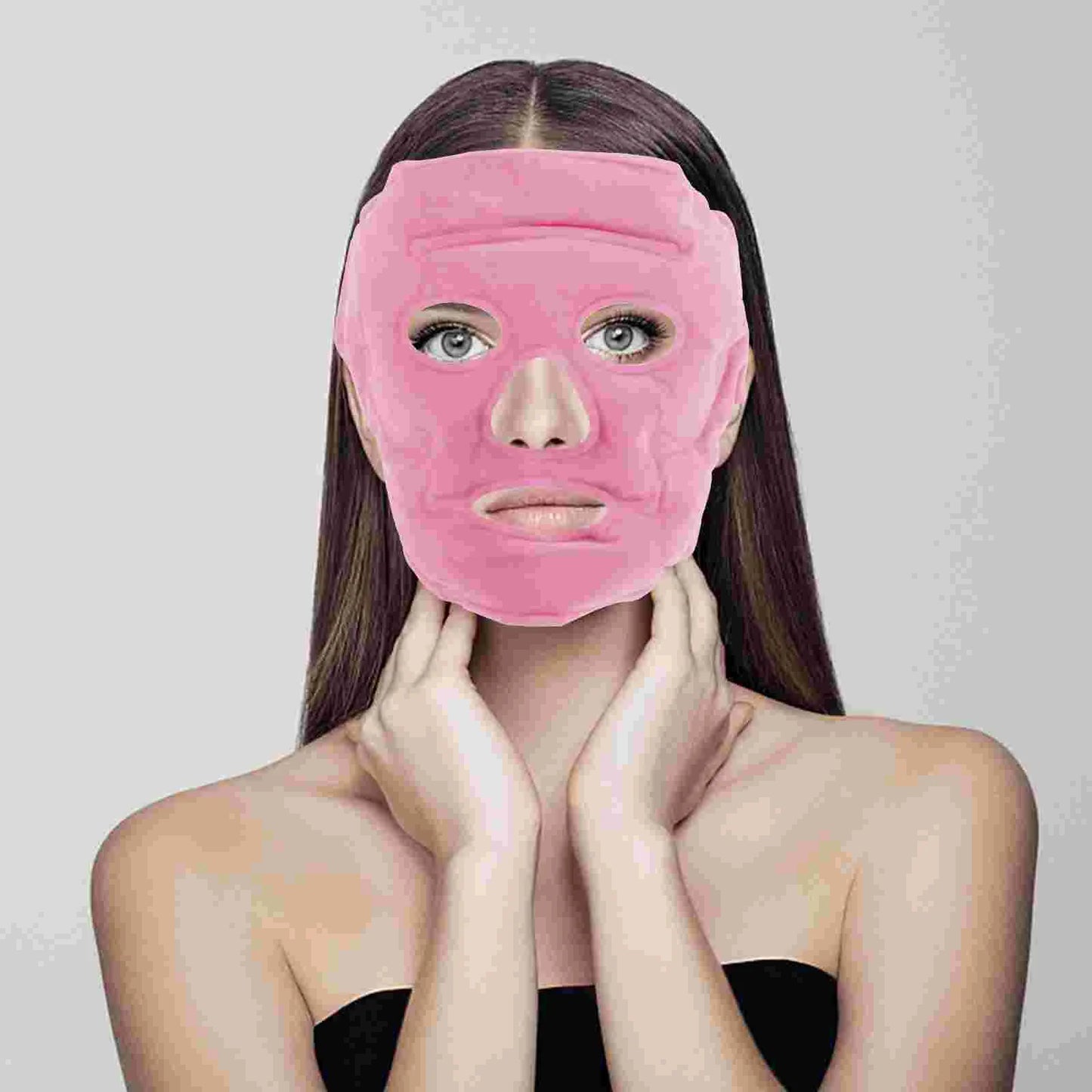Slimming Tourmaline Cold Face Mask & Gel Eye Patch for Facial Beauty