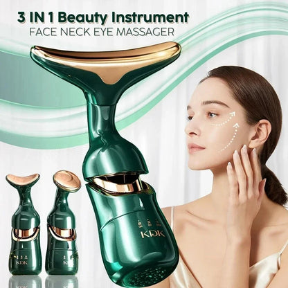 3-in-1 Facial Lifting Device - Neck, Eye & Face Massager for Skin Tightening & Anti-Aging