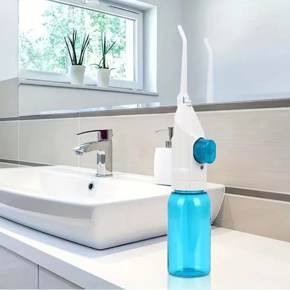 Portable High Pressure Oral Irrigator – Manual Water Dental Floss & Teeth Cleaner