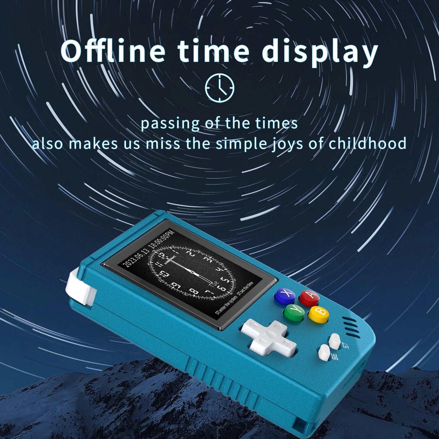 ANBERNIC RG Nano Retro Handheld Game Console - Portable Mini Console with 1.54" IPS Screen, 64GB TF, Aluminum Alloy Body