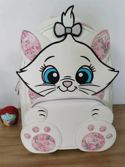 Disney Inside Out Sadness Cosplay Mini Backpack PU Leather, Cute Lotso & Stitch Cartoon Bag for Girls