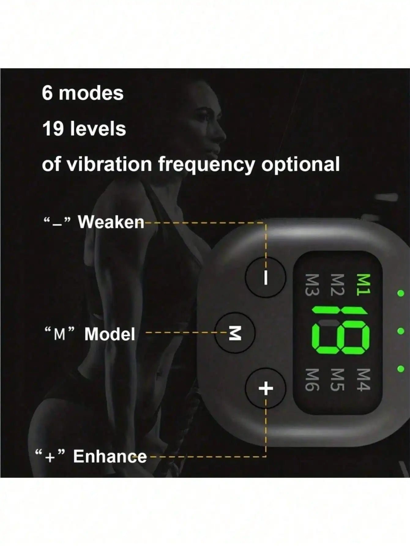 Electric Waist Massager Belt - Portable Exercise Belt for Waist, Arm, Hip & Full Body Massage