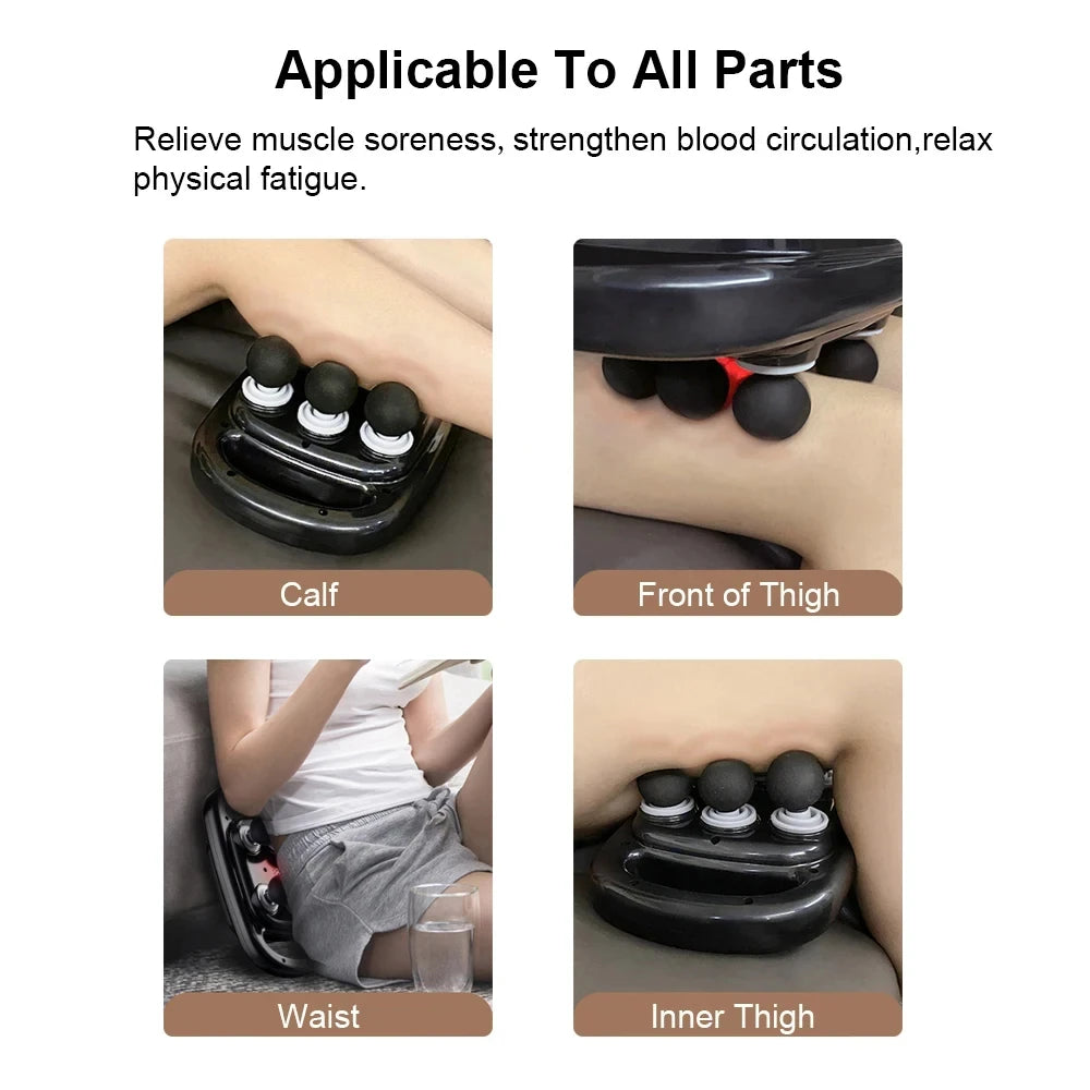 6-Head Massage Gun for Deep Tissue Muscle Relief Neck, Spine & Full Body Percussion