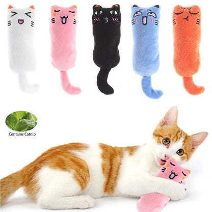 Pet Toy with Rustle Sound & Catnip Plush Catnip Toy for Cats & Kittens Teeth Grinding Pillow