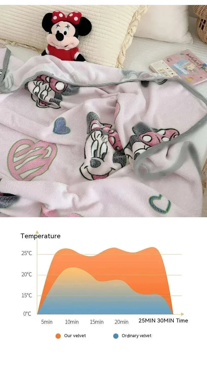 Disney Snowflake Plush Receiving Blanket