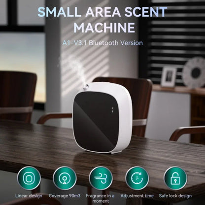 Smart Fragrance Oil Diffuser, App-Controlled, 100ML Battery Operated Air Freshener for Home & Office