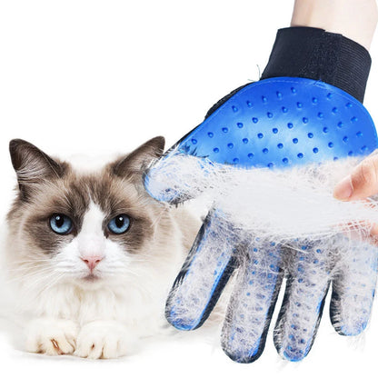 Cat Hair Removal Gloves Rubber Pet Grooming Massage Brush Effective for Dogs & Cats 6 Colors