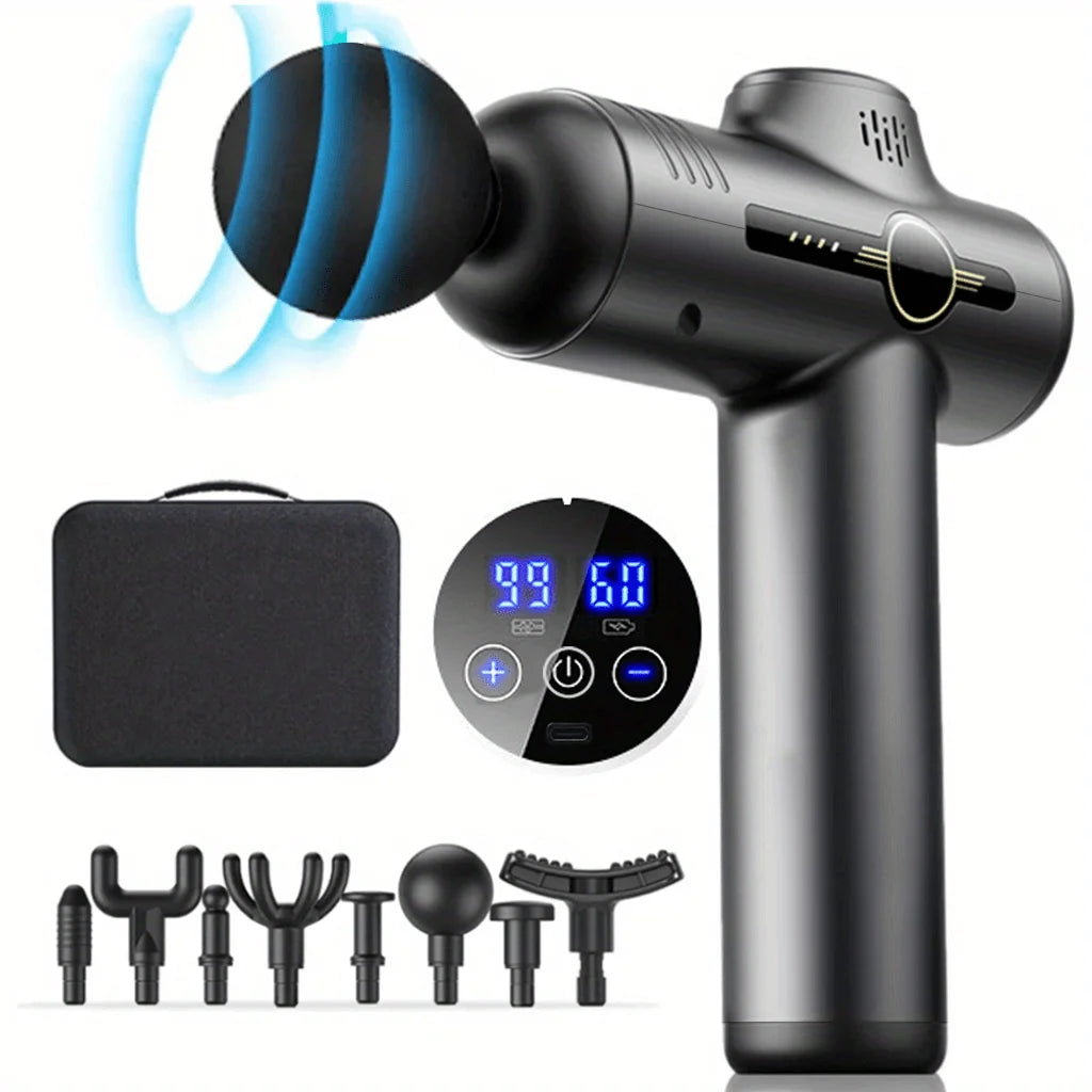 Portable Fascia Gun Vibration Massage Gun for Deep Muscle Relaxation & Fitness Slimming