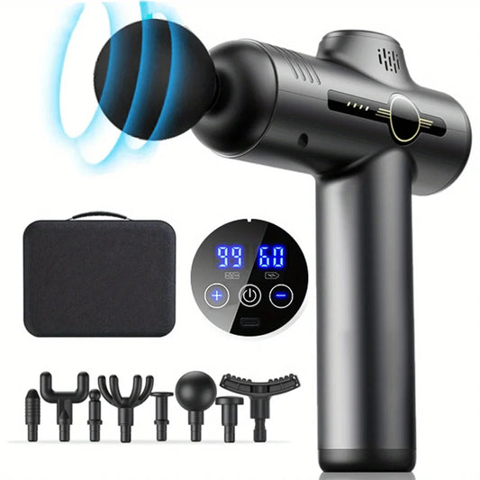 Portable Fascia Gun Vibration Massage Gun for Deep Muscle Relaxation & Fitness Slimming