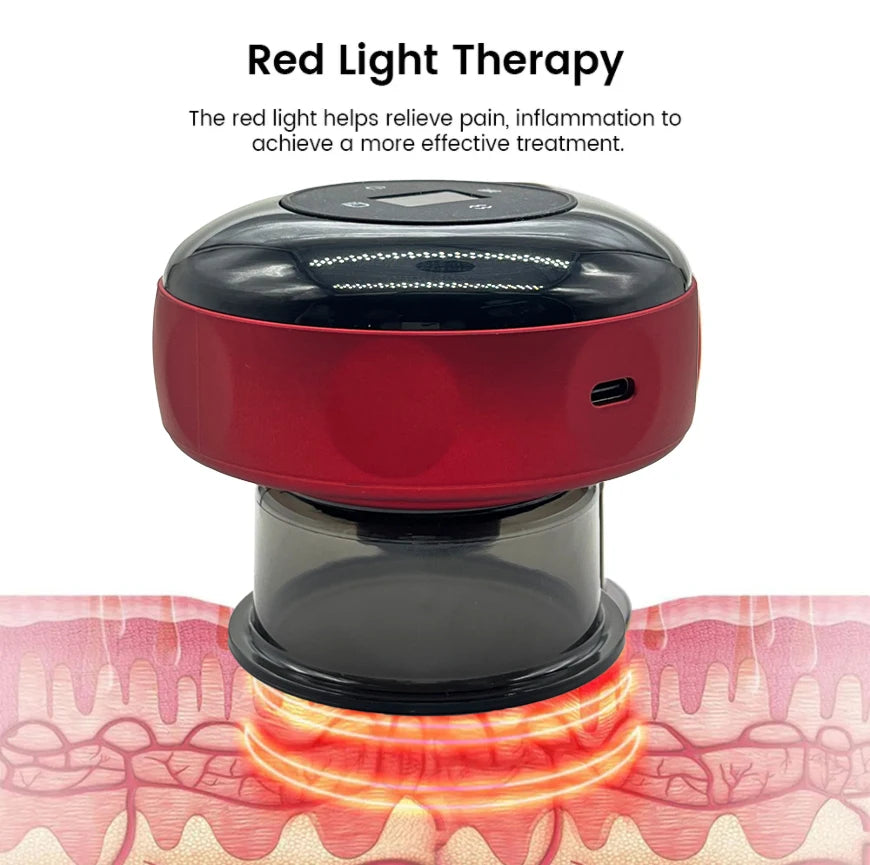 Smart Electric Vacuum Cupping Device Body Scraping Massager for Fatigue Relief & Health