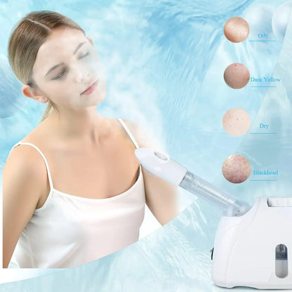 Facial Steamer - Hydrating & Moisturizing with Adjustable Nozzle for Deep Pore Cleansing & Skin Care at Home
