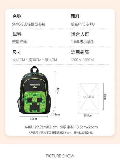 Genuine Smiggle Backpack Set – School Bag, Pen Case & Lunch Bag for Kids