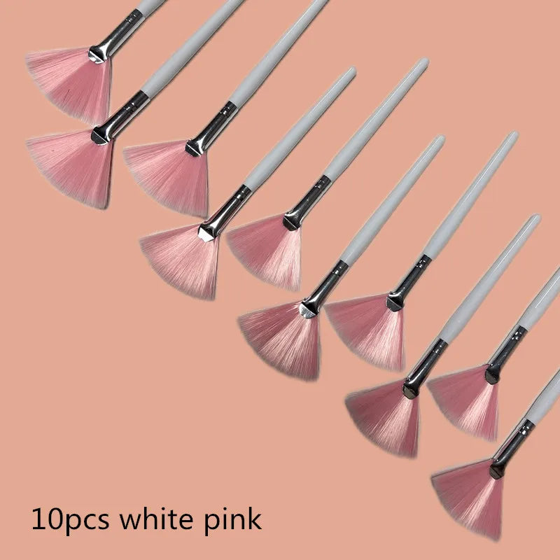 Fan Shape Foundation Makeup Brushes – 10/20/50pcs Multifunctional for Face Mask & Beauty Tools