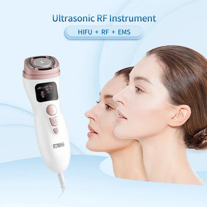 Mini HIFU Machine Ultrasonic RF EMS Facial Lifting & Skin Tightening Device