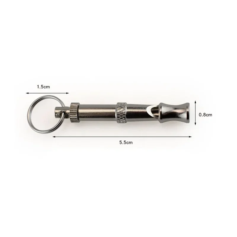 Ultrasonic Dog Training Whistle – Adjustable High-Frequency Sound with Stainless Steel Durable Design