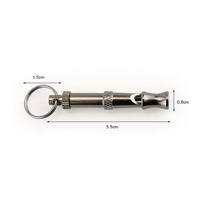Ultrasonic Dog Training Whistle – Adjustable High-Frequency Sound with Stainless Steel Durable Design