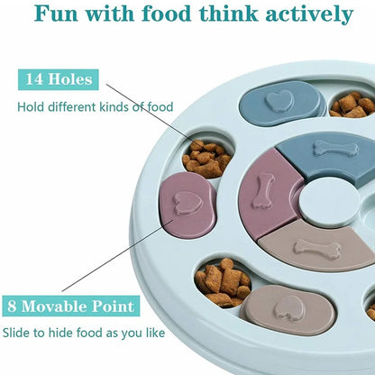 Dog Food Hiding Bowl Slow Food Training Interactive Educational Toy to Relieve Boredom