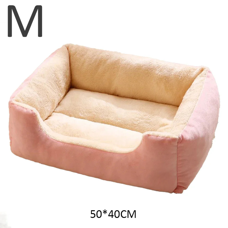 Cat Bed Cushion for Pets Kitten & Dog House Supplies Basket Habitat Accessories