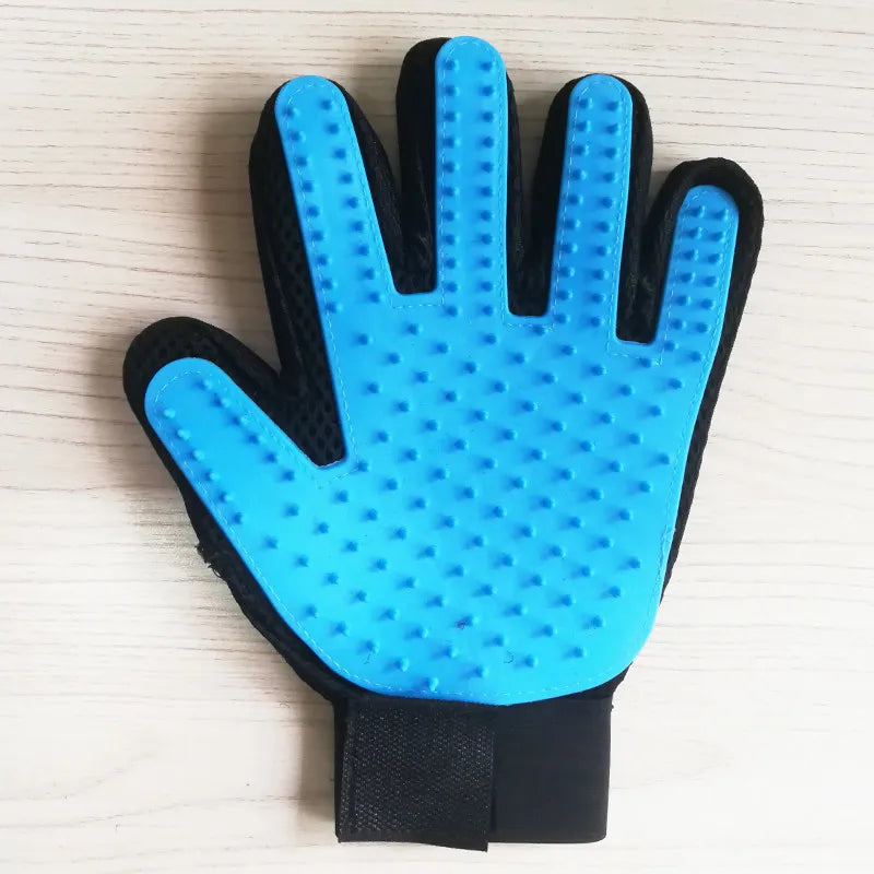 Cat Hair Removal Gloves Rubber Pet Grooming Massage Brush Effective for Dogs & Cats 6 Colors