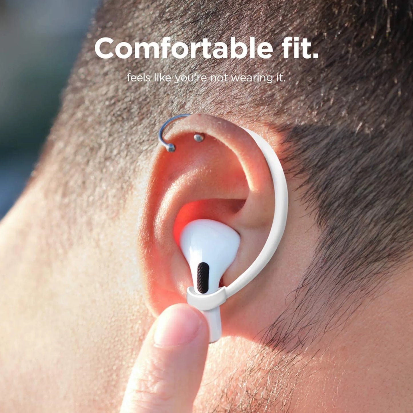 Bluetooth Earphone Silicone Earhook - Replacement Loop Clip for AirPods 1/2 & Pro Earpods