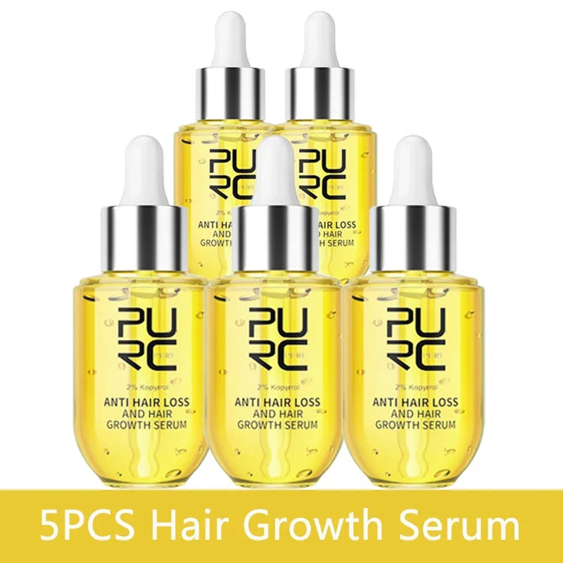 PURC Hair Growth Serum for Thinning Hair Loss Treatment Fast Regrowth Oil for Men & Women Hair Care