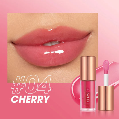 O.TWO.O Lip Oil Gloss – Moisturizing Lip Plumper, Non-Sticky Glossy Glitter Tint & Balm