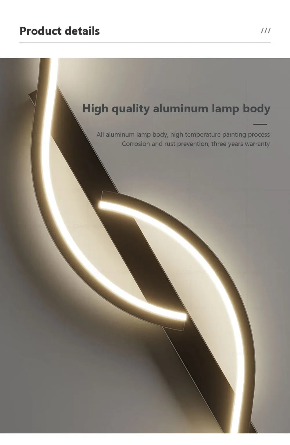 Modern LED Wall Lamp - Minimalist Bedside & Living Room Strip Sconce Indoor Lighting Fixture