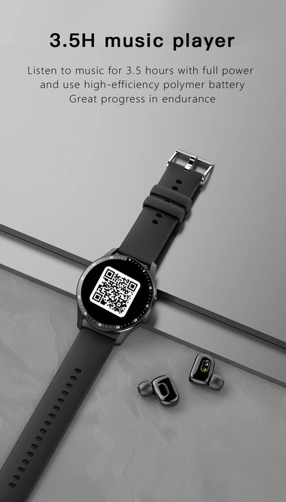 X7 2-in-1 Smart Watch with Earbuds, TWS Bluetooth Earphones, Heart Rate & Blood Pressure Monitor, Fitness Sport Watch