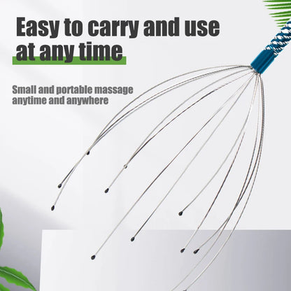 1PC Head Massager Octopus Scalp Tool - Health & Wellness Therapy for Relaxation and Relief
