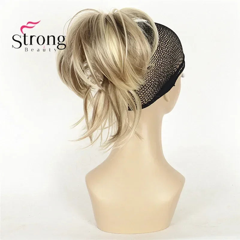 StrongBeauty 12" Clip-on Synthetic Ponytail Hair Extension with Jaw Claw