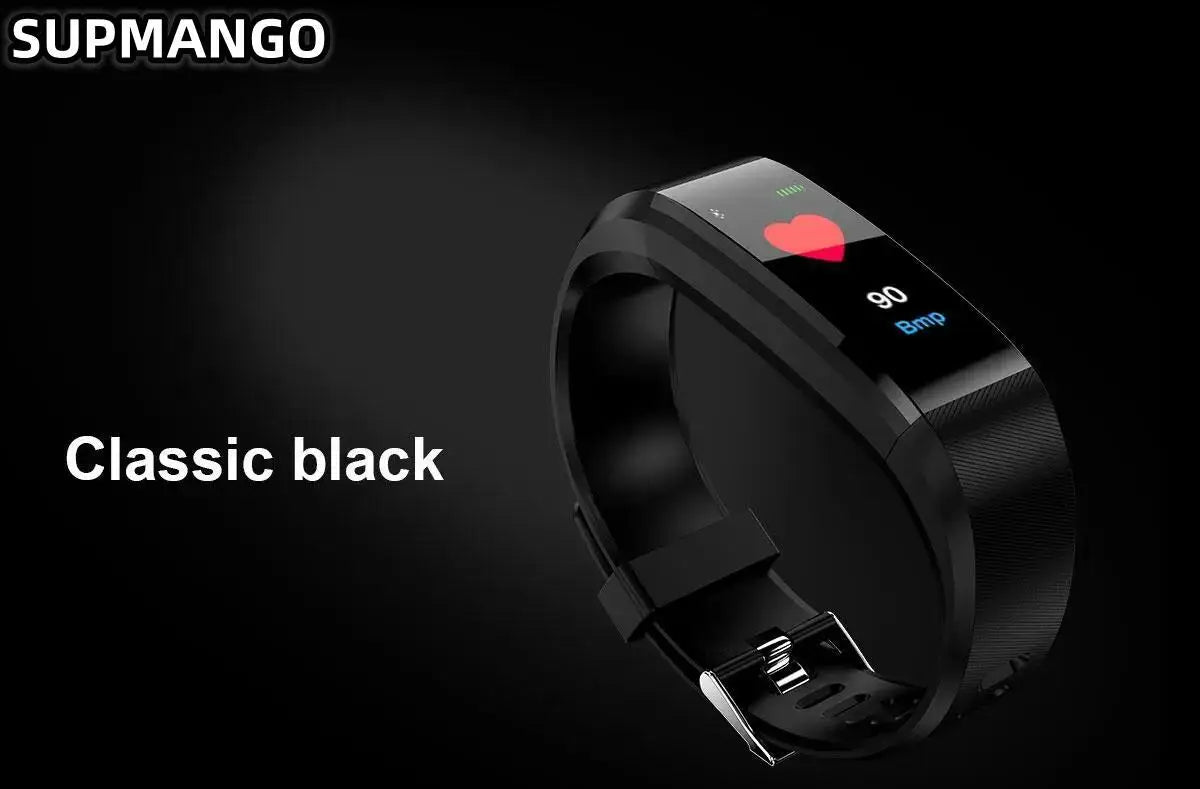 115Plus Sports Fitness Tracker Watch, Waterproof Smart Bracelet for Men and Women, Intelligent Activity Monitor
